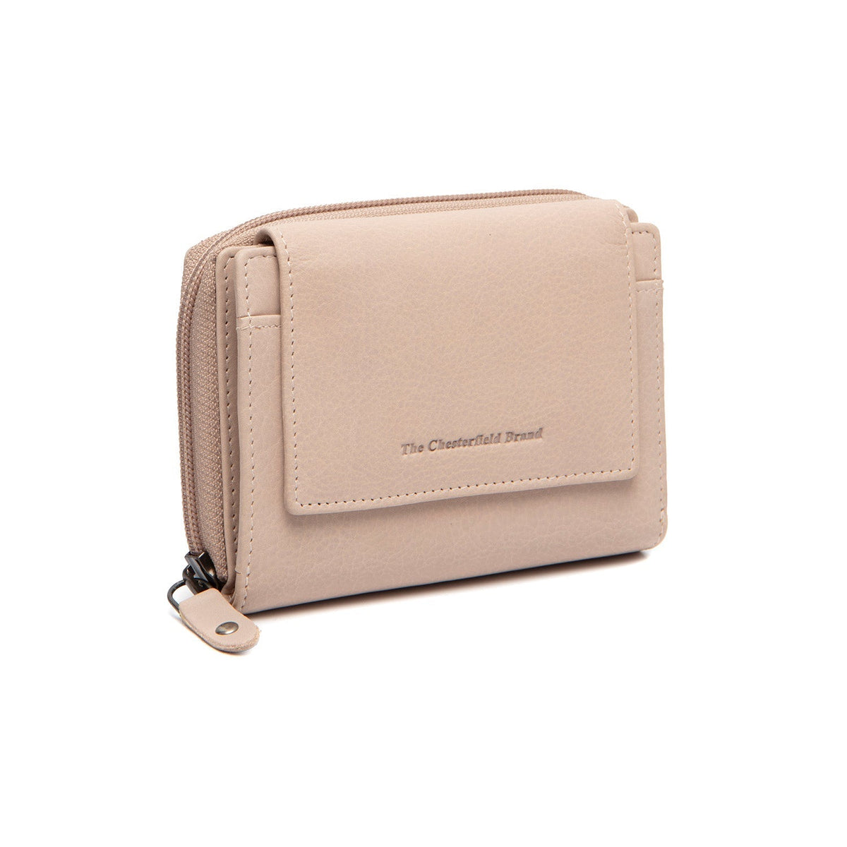 Orveta Full-Grain Leather Wallet 女士 in Classic 100% Full-Grain Leather - Full Exterior Front Profile View | Buy Online