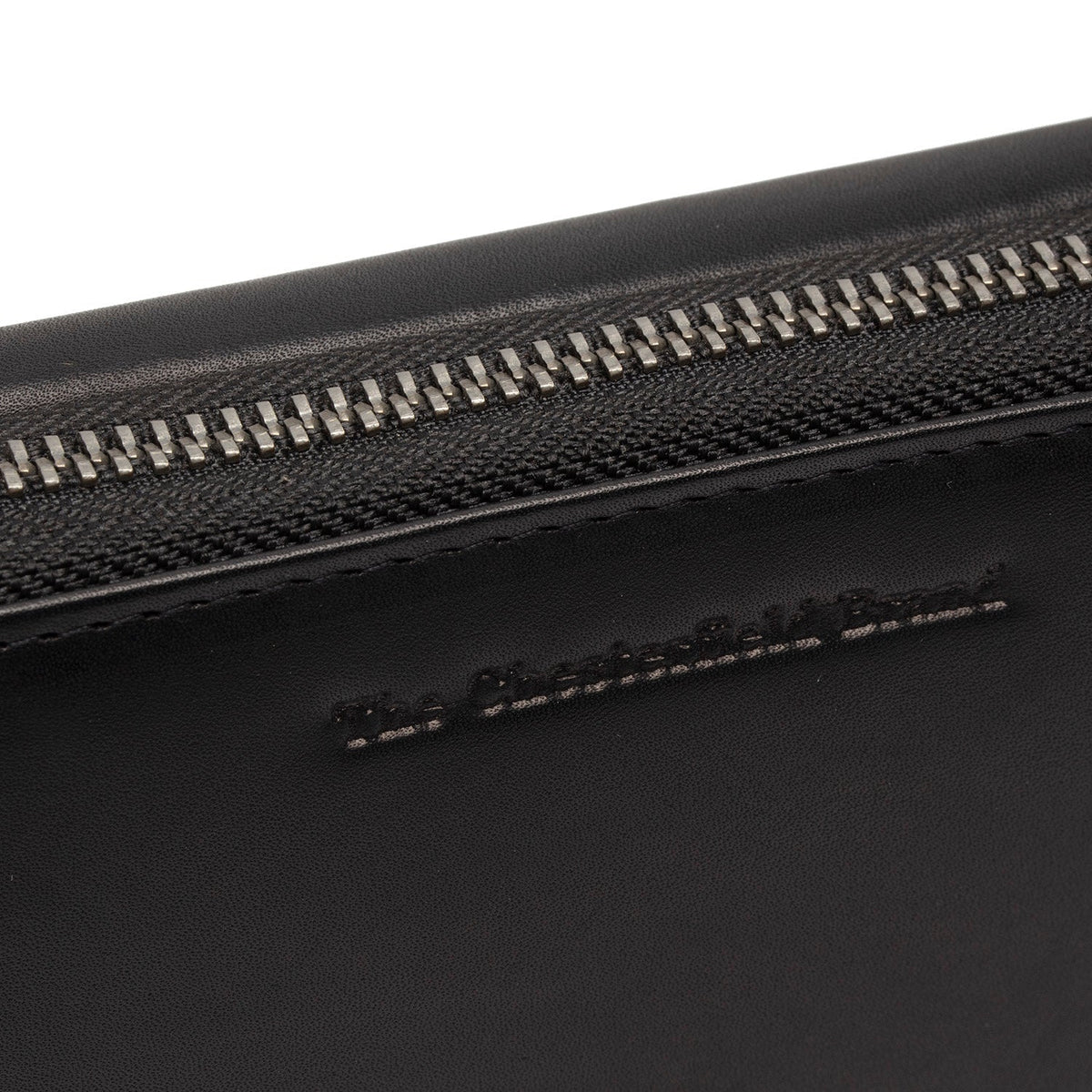 Classic 100% Full-Grain leather Wallet - Rear Perspective Showing Reinforced Leather Straps &amp; Stitching