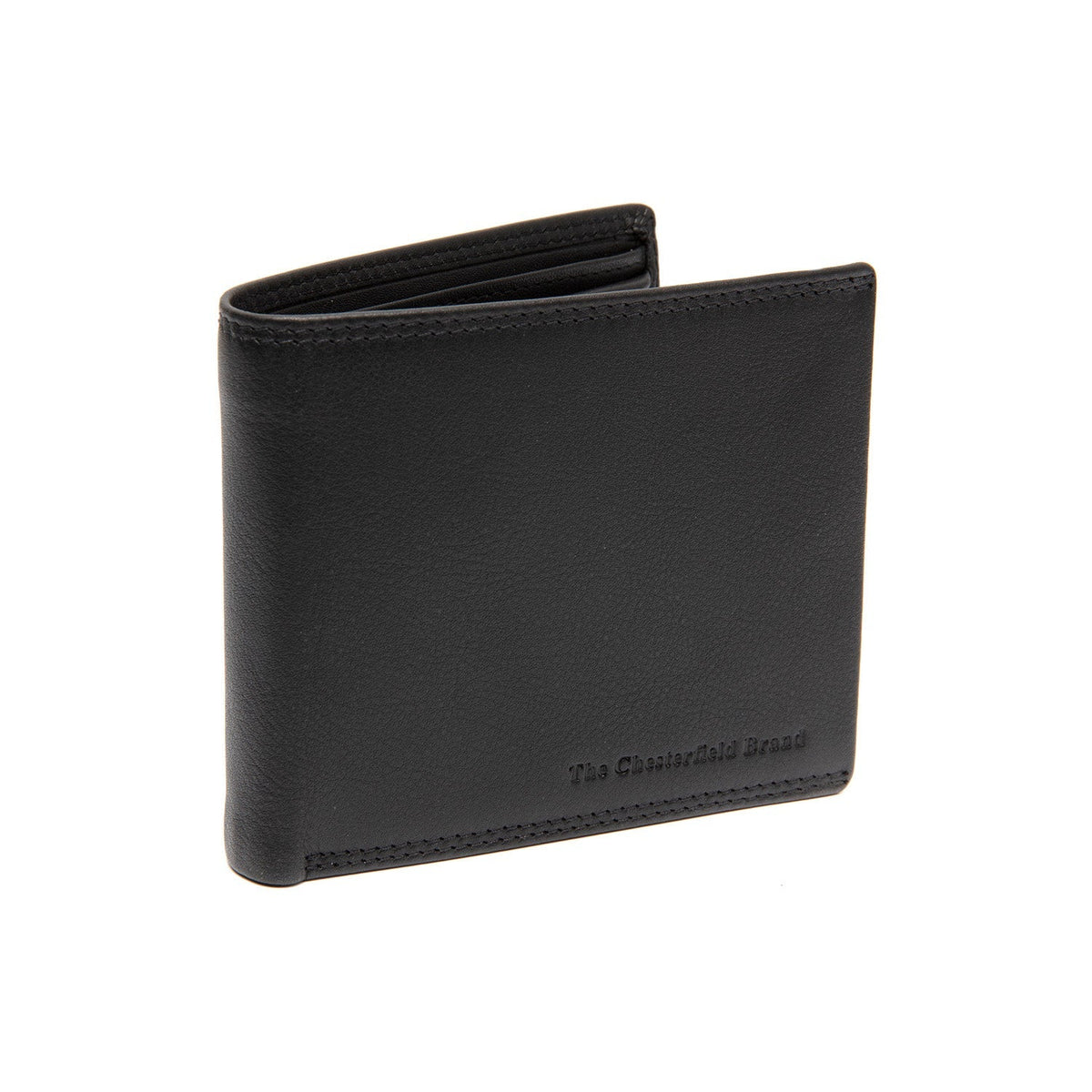 Stephens Full-Grain 真皮钱包 男士 in Classic 100% Full-Grain Leather - Full Exterior Front Profile View | Buy Online