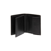 Classic 100% Full-Grain leather Wallet - Rear Perspective Showing Reinforced Leather Straps &amp; Stitching