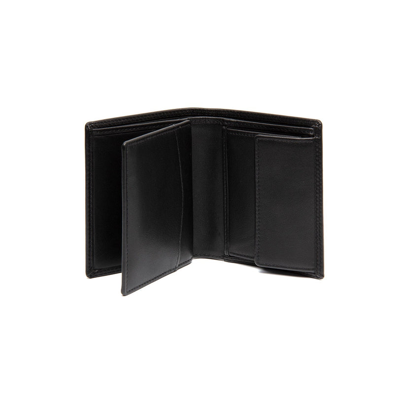 Classic 100% Full-Grain leather Wallet - Rear Perspective Showing Reinforced Leather Straps & Stitching