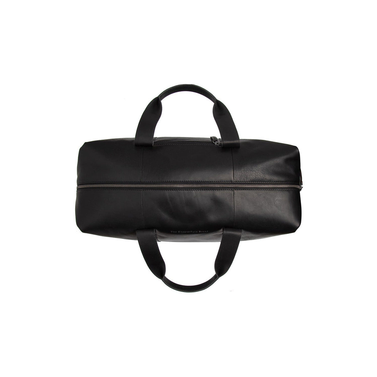 Solid Antique Brass Hardware &amp; Heavy-Duty Dual Zipper Detail on Conor Full-Grain Leather Weekender Bag 女士