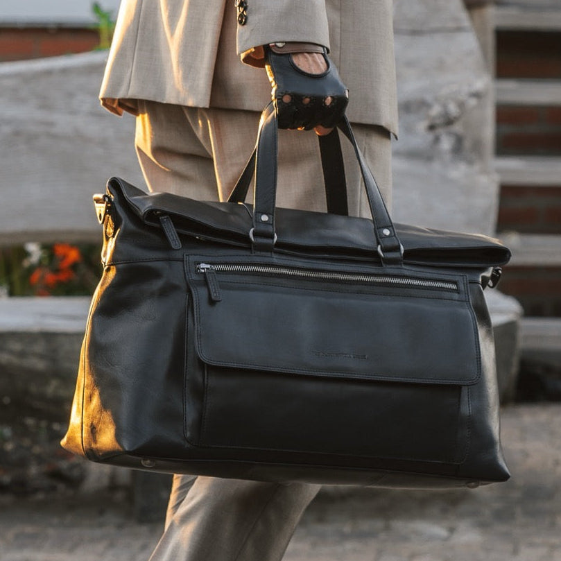 Lazio Full-Grain Leather Weekender Bag 女士
