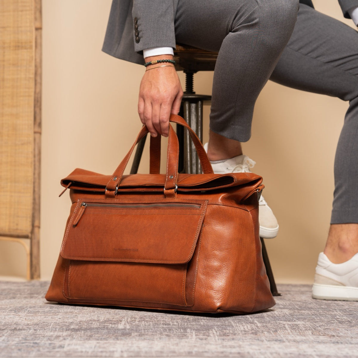 Lazio Full-Grain Leather Weekender Bag 女士 – alternate product view 3
