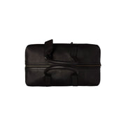 Portsmouth Full-Grain Leather Weekender Bag 女士 - Structured Side Profile Showing Gusset Depth &amp; Expansion Capacity