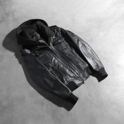 
Roslyn Hooded 真皮飞行员夹克 女士 – alternate product view 7