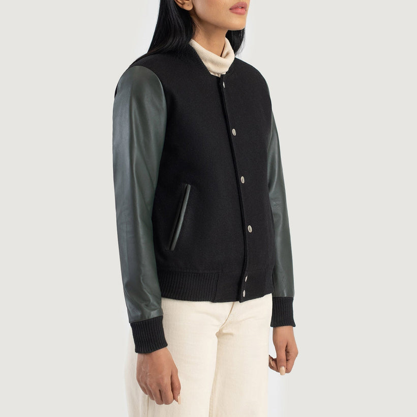Savant Varsity 真皮夹克 女士