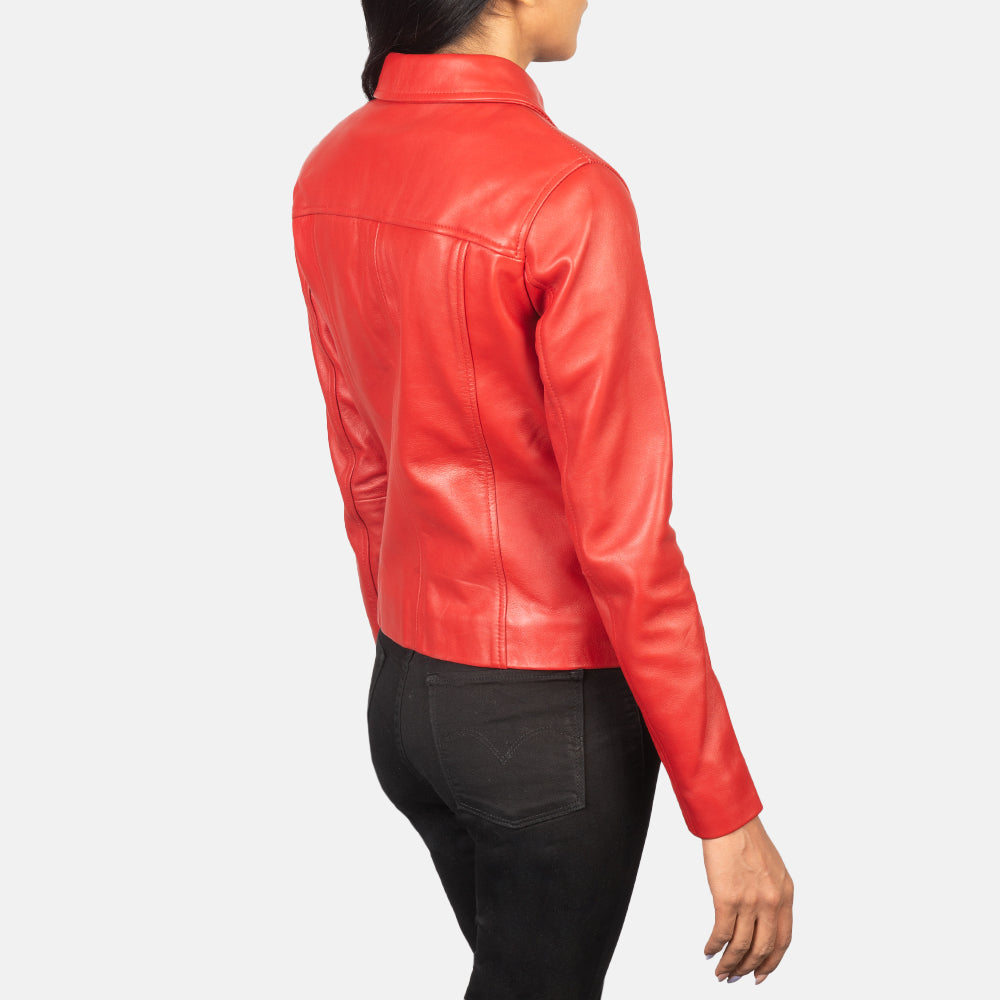 Authentic Sheep Skin Leather with Semi-aniline Finish Grain Texture & Heavy-Duty Seam Stitching Detail