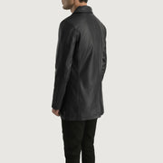 Authentic Cowhide (Lt-071) Leather with Semi-aniline Finish Grain Texture & Heavy-Duty Seam Stitching Detail