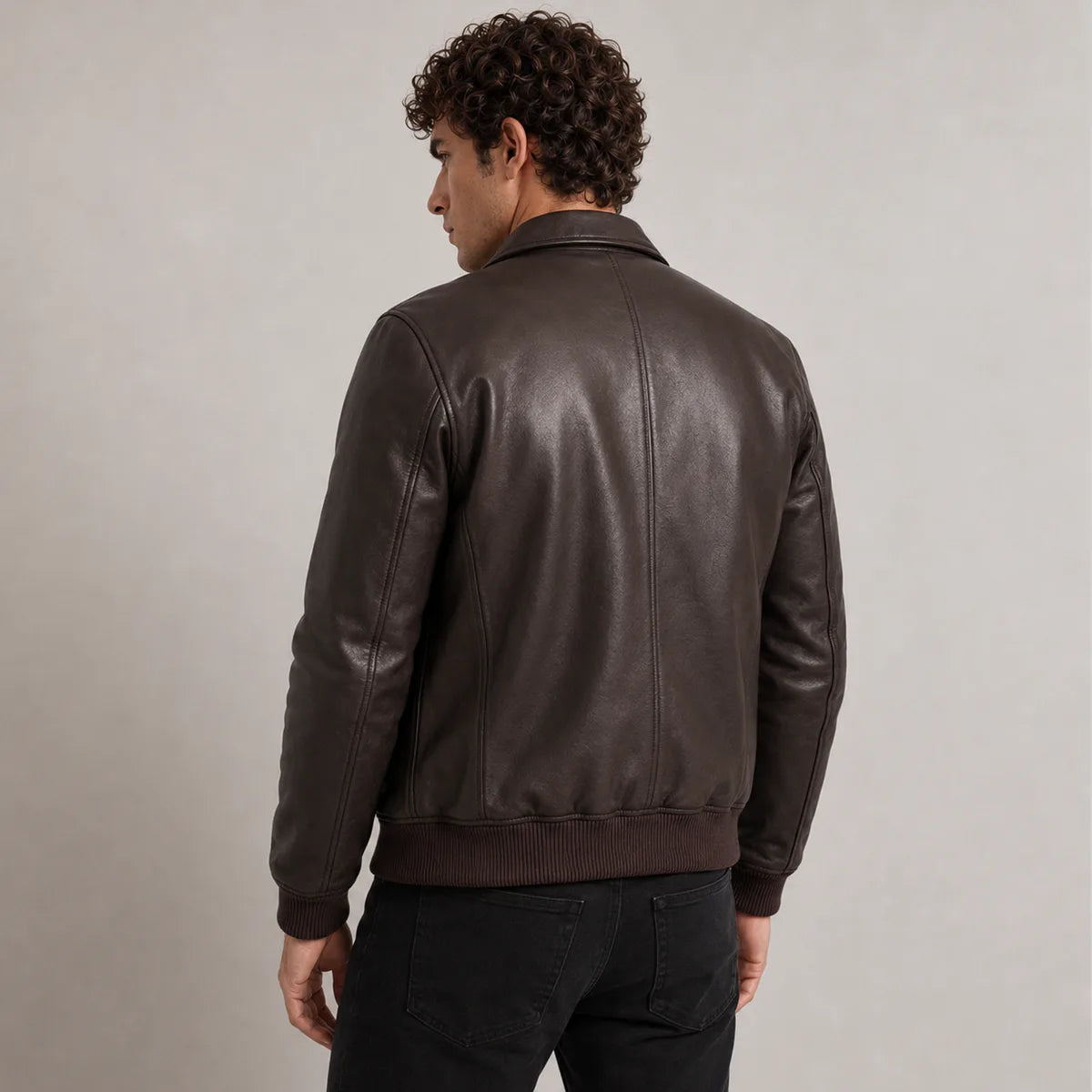 Authentic Authentic Sheepskin &amp;Amp; Shearling Grain Texture &amp; Heavy-Duty Seam Stitching Detail