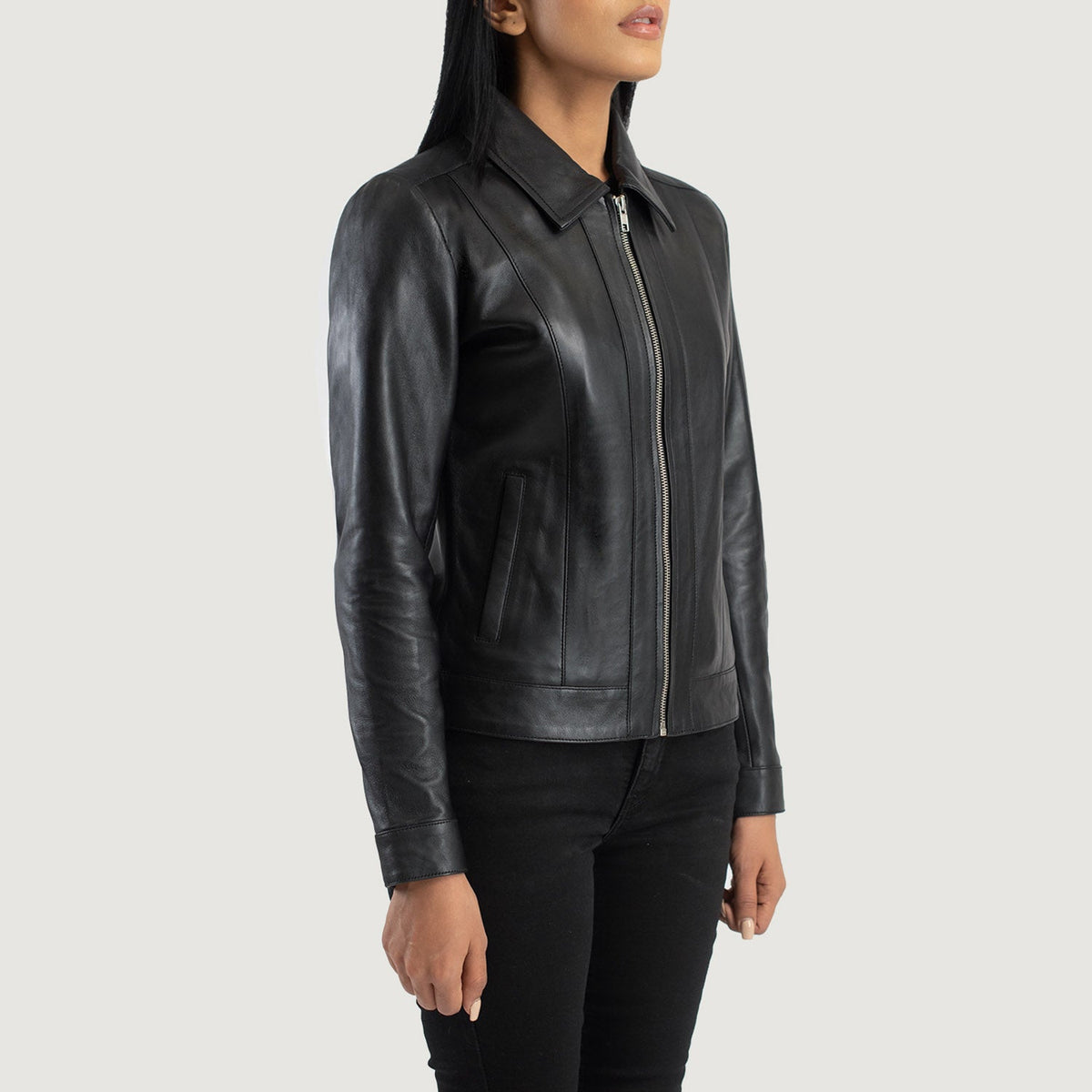 Vixen Classic Collar 真皮夹克 女士 – alternate product view 2