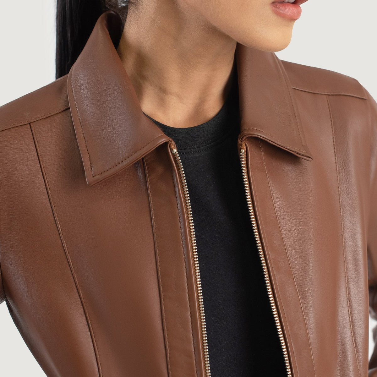 Vixen Classic Collar 真皮夹克 女士 – alternate product view 6