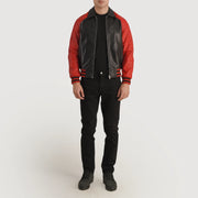 Walton Varsity 真皮夹克 男士 – alternate product view 1