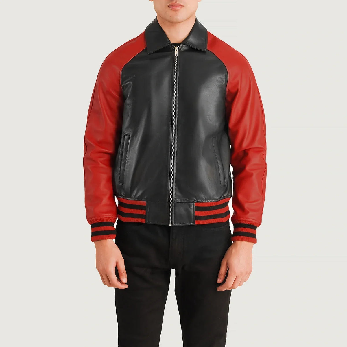 Walton Varsity 真皮夹克 男士 – alternate product view 4