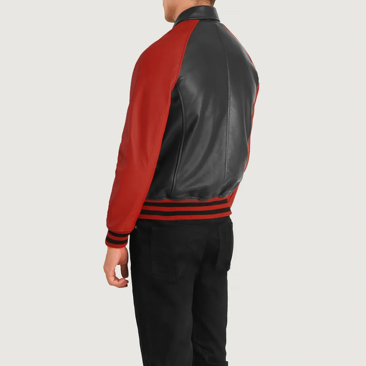 Walton Varsity 真皮夹克 男士 – alternate product view 5