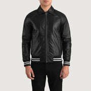 Walton Varsity 真皮夹克 男士 – alternate product view 4