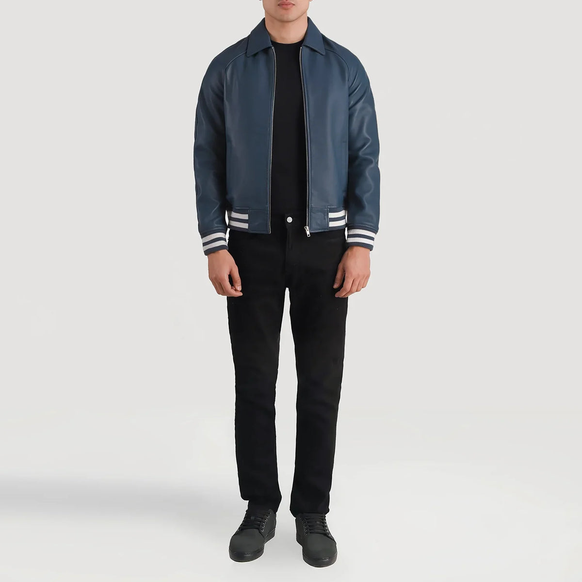 Walton Varsity 真皮夹克 男士 – alternate product view 4