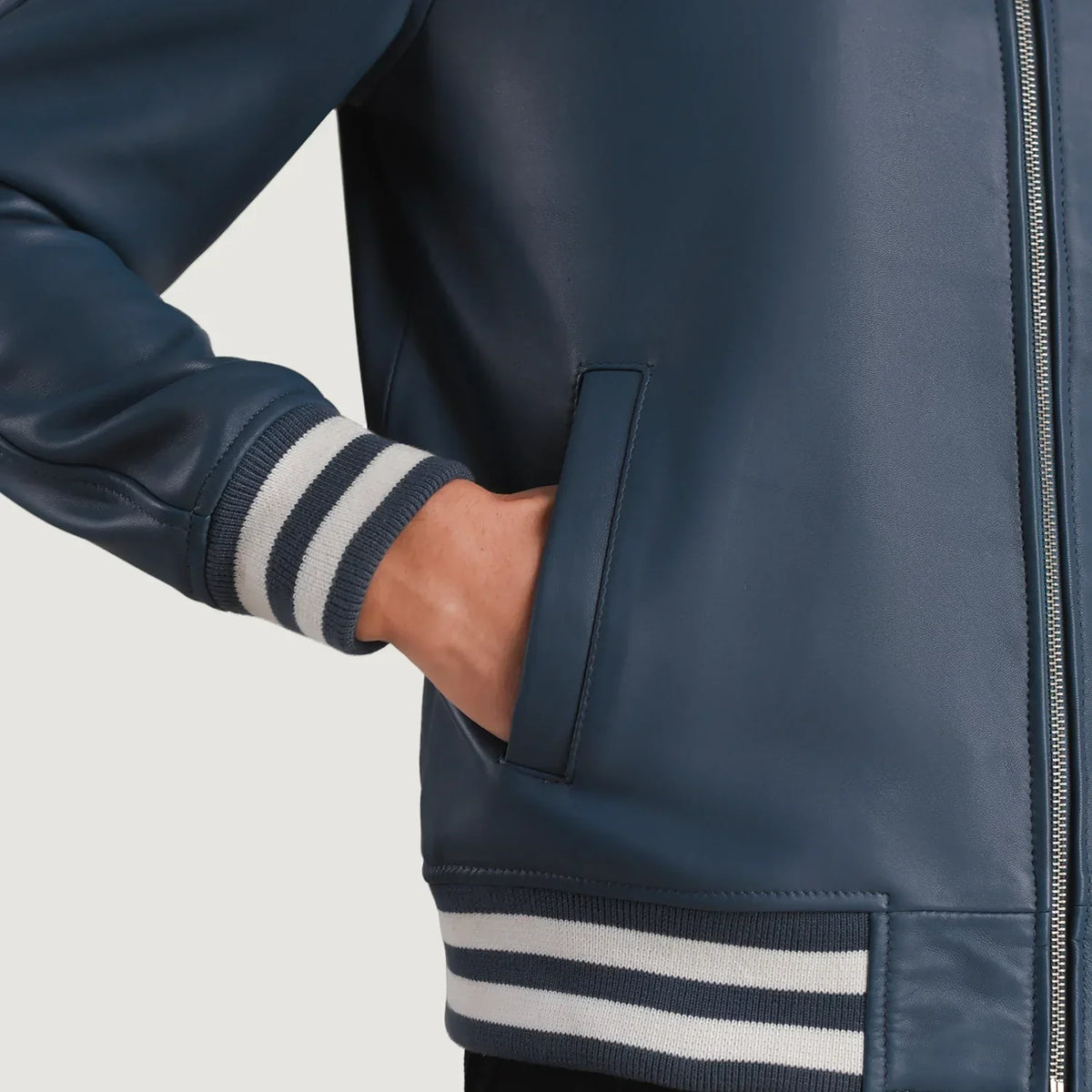 Walton Varsity 真皮夹克 男士 – alternate product view 5