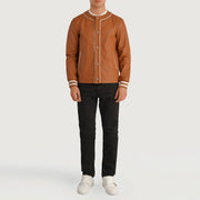 Willis Varsity 真皮夹克 男士 – alternate product view 3