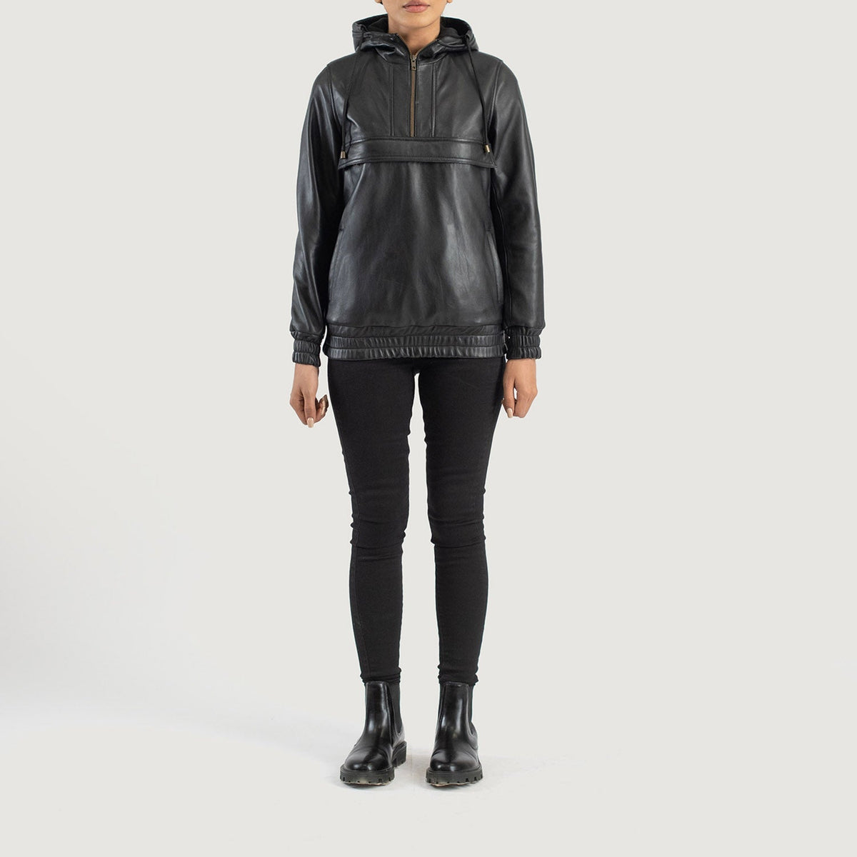 Zest Hooded Pullover 真皮夹克 女士 – alternate product view 3