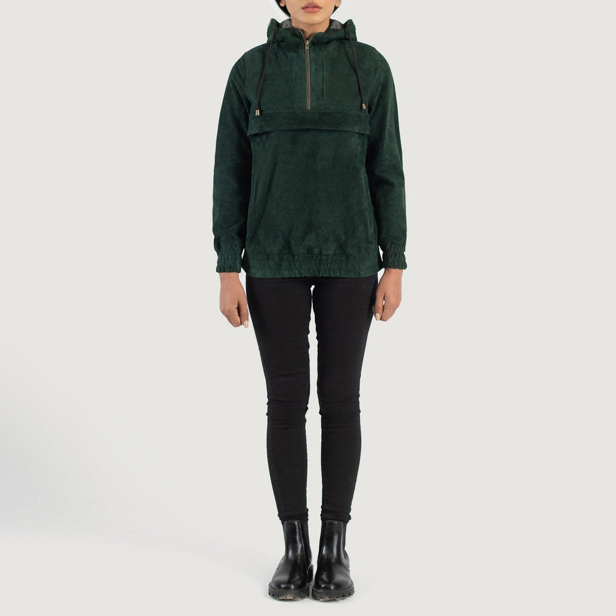 Zest Hooded Pullover 真皮夹克 女士 – alternate product view 3
