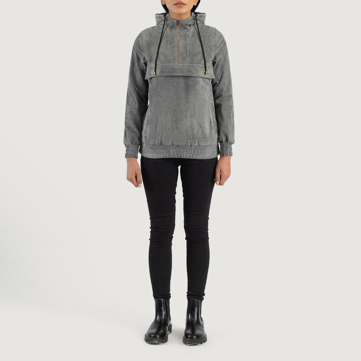 Zest Hooded Pullover 真皮夹克 女士 – alternate product view 3