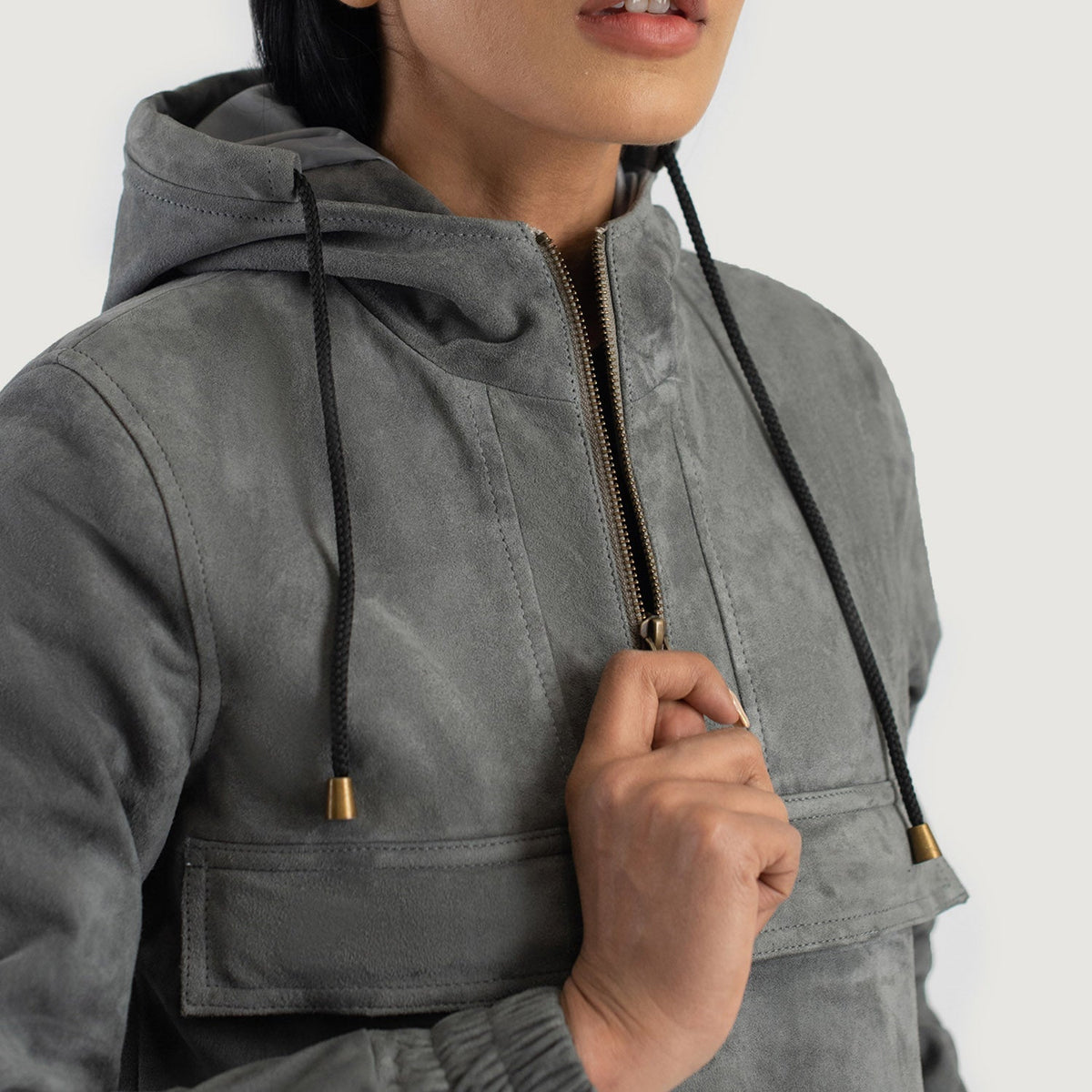 Zest Hooded Pullover 真皮夹克 女士 – alternate product view 4
