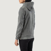 Zest Hooded Pullover 真皮夹克 女士 – alternate product view 5